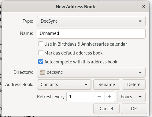 decsync address book